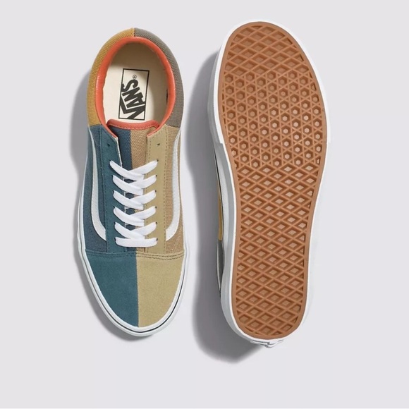 New Vans Old Skool Split Duck Canvas Multi Sneakers Low-Top Shoes Men’s 6 1/2 - Picture 4 of 8
